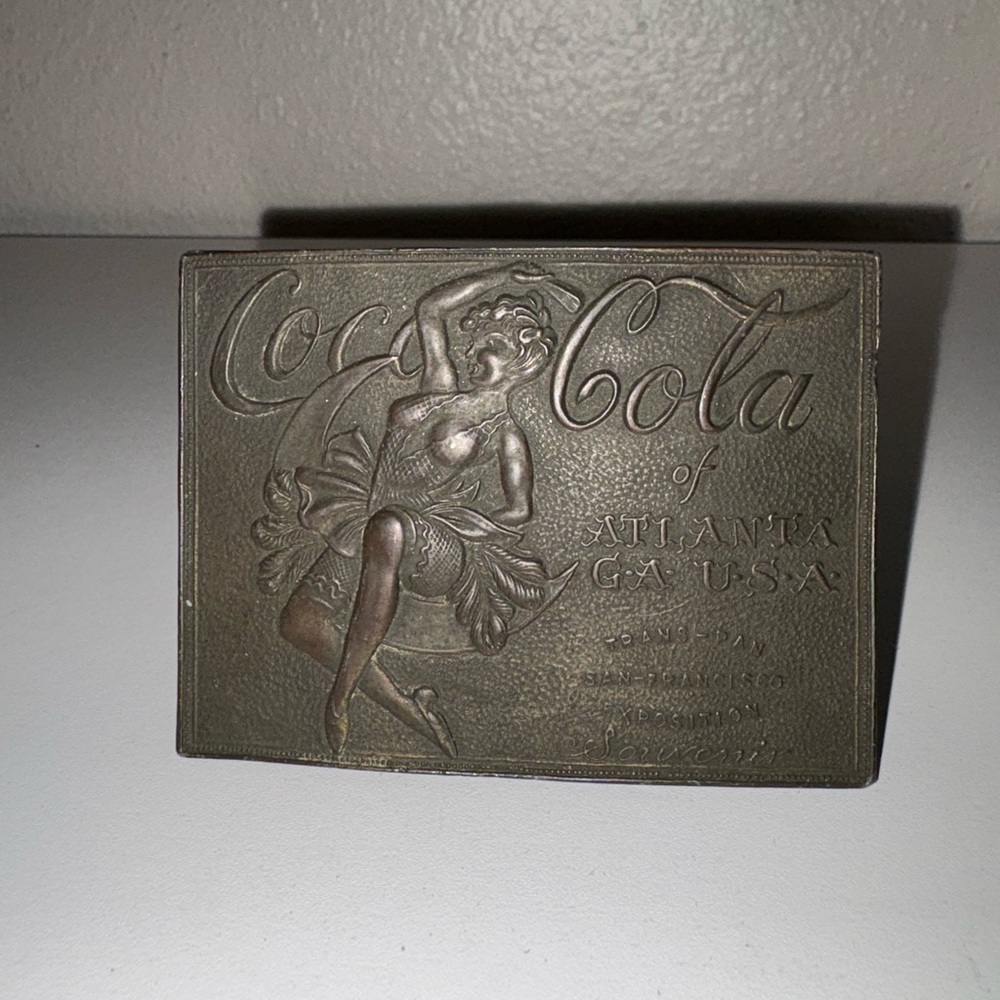 Vintage Coca-Cola Metal Belt Buckle